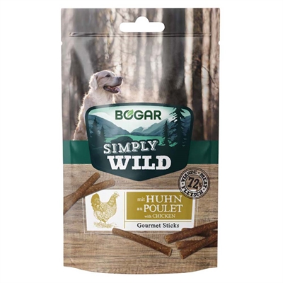 Bogar Simply Wild Gourmet Sticks med Kylling 100g